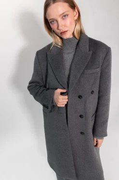OVERSIZED WOOL-BLEND COAT