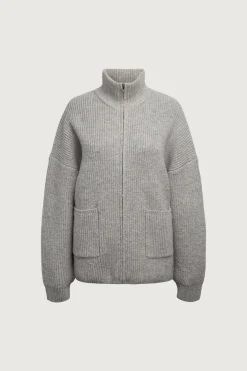 OVERSIZED ZIP-UP CARDIGAN
