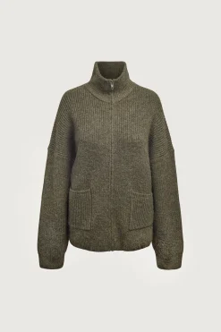 OVERSIZED ZIP-UP CARDIGAN