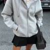 OVERSIZED ZIP-UP HOODIE