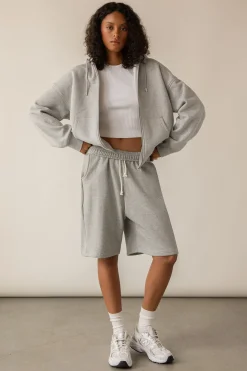 OVERSIZED ZIP-UP HOODIE