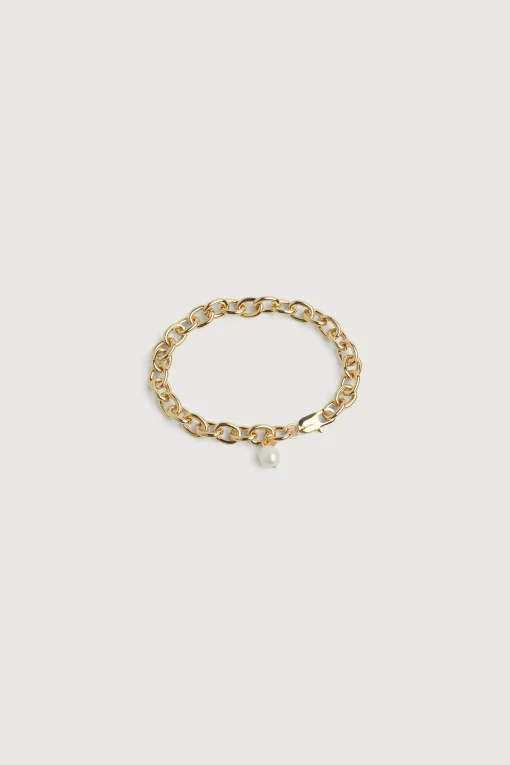 PEARL CHARM CHAIN BRACELET