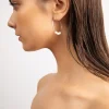 PEARL HOOP EARRING