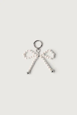 PEARL RIBBON BAG CHARM