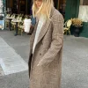 PLAID WOOL BLEND DOUBLE-BREASTED COAT