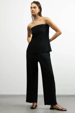 PLEATED ELASTIC WAIST PANT