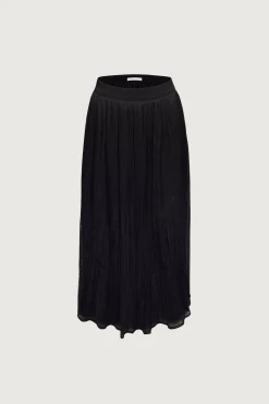 PLEATED LAYER MAXI SKIRT