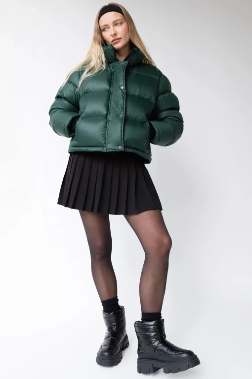 PLEATED SUITING MINI SKIRT