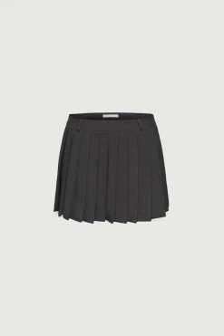 PLEATED SUITING MINI SKIRT