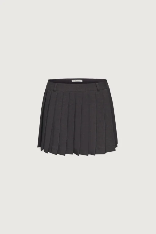 PLEATED SUITING MINI SKIRT