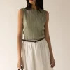 PLEATED TANK TOP