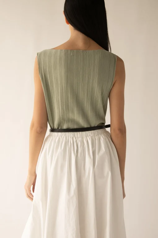 PLEATED TANK TOP