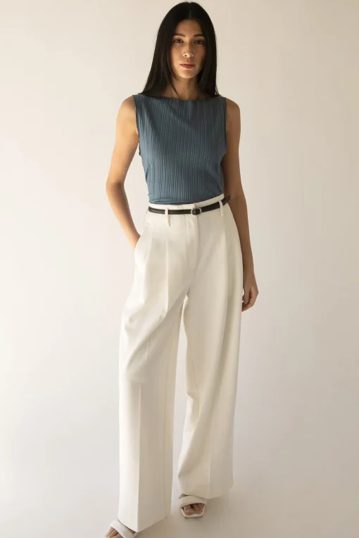 PLEATED TANK TOP