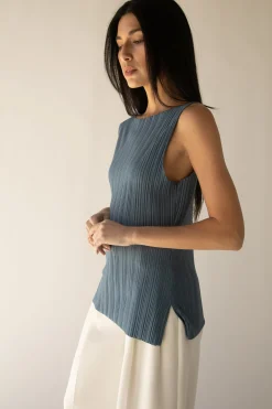 PLEATED TANK TOP