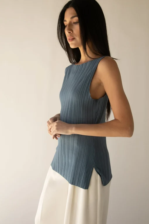 PLEATED TANK TOP