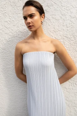 PLEATED TUBE DRESS