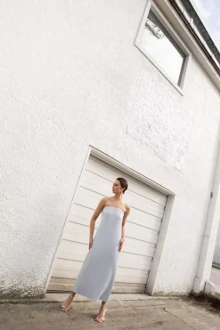 PLEATED TUBE DRESS