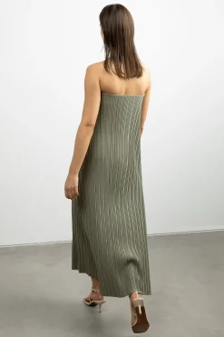 PLEATED TUBE DRESS