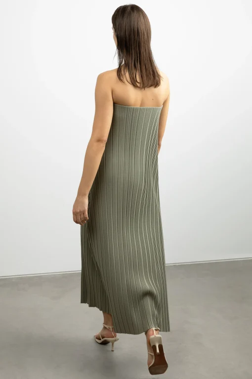 PLEATED TUBE DRESS
