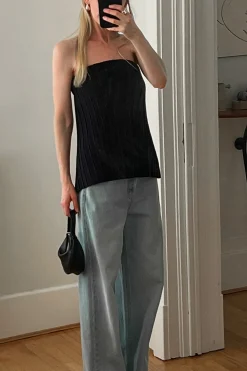 PLEATED TUBE TOP