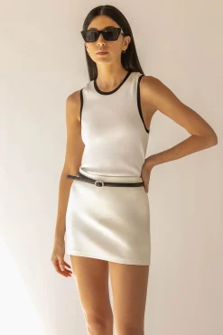 PONTE KNIT MINI SKIRT