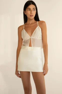 PONTE KNIT MINI SKIRT