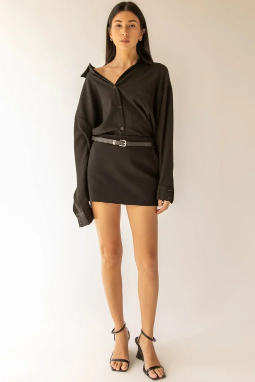 PONTE KNIT MINI SKIRT