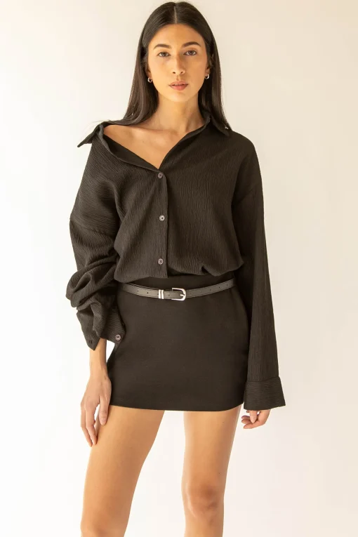 PONTE KNIT MINI SKIRT