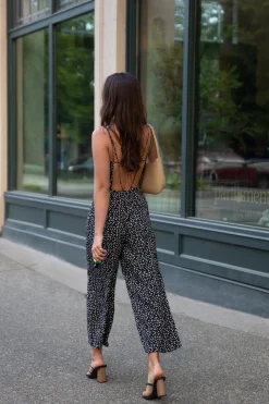 PRINTED SLEEVELESS JUMPSUIT