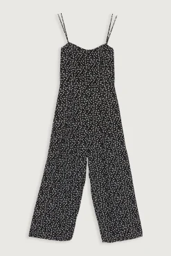 PRINTED SLEEVELESS JUMPSUIT