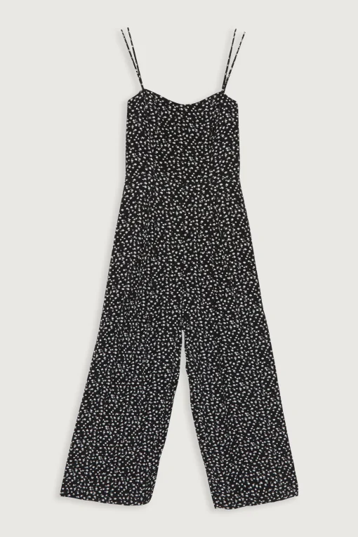 PRINTED SLEEVELESS JUMPSUIT