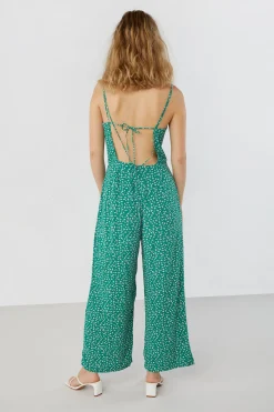 PRINTED SLEEVELESS JUMPSUIT