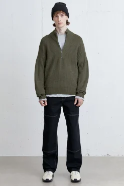 QUARTER ZIP SWEATER