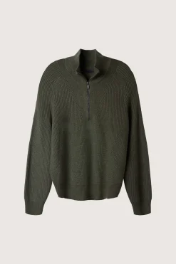 QUARTER ZIP SWEATER