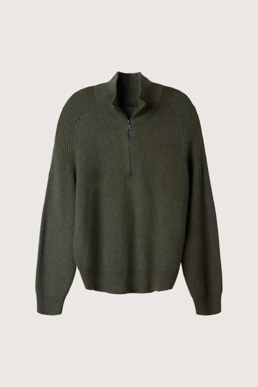 QUARTER ZIP SWEATER