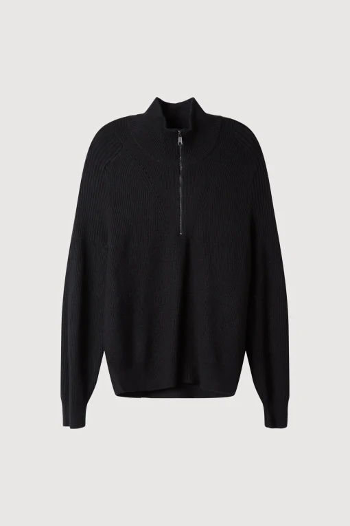 QUARTER ZIP SWEATER