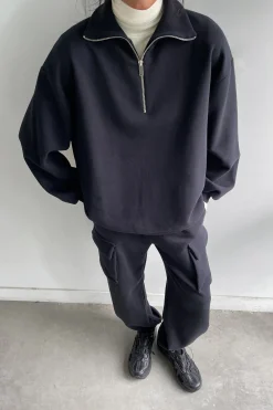 QUARTER ZIP SWEATSHIRT