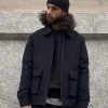 QUILT WOVEN COLLARED JACKET