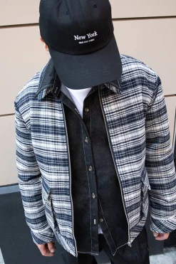 QUILT WOVEN COLLARED JACKET