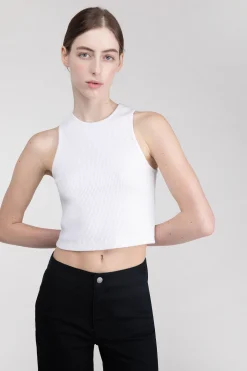 RACERBACK CROPPED TANK
