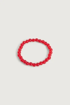RED BEADED BRACELET
