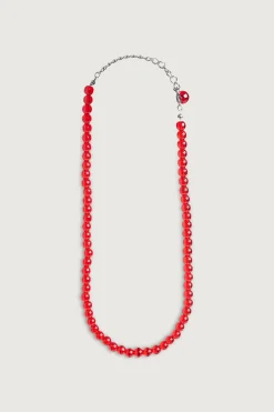RED BEADED NECKLACE