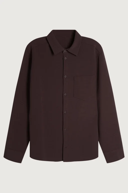 RELAXED FIT COLLARED SHIRT