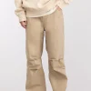 RELAXED FIT TWILL PANT