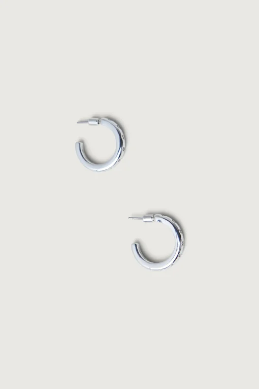 RHINESTONE STUD HOOP