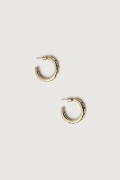 RHINESTONE STUD HOOP