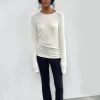 RIBBED CREWNECK LONG SLEEVE