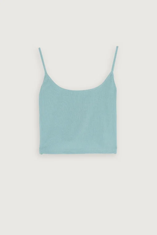 RIBBED CROPPED TANK
