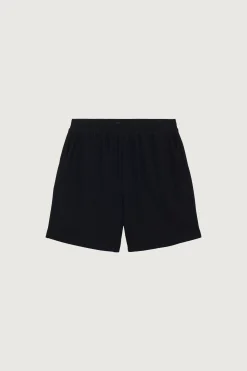 RIBBED ELASTIC WAIST SHORT