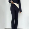 RIBBED FLARED PANT